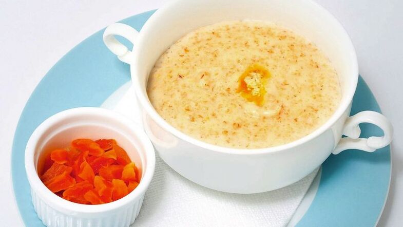 porridge gastritiserako kalabaza batekin